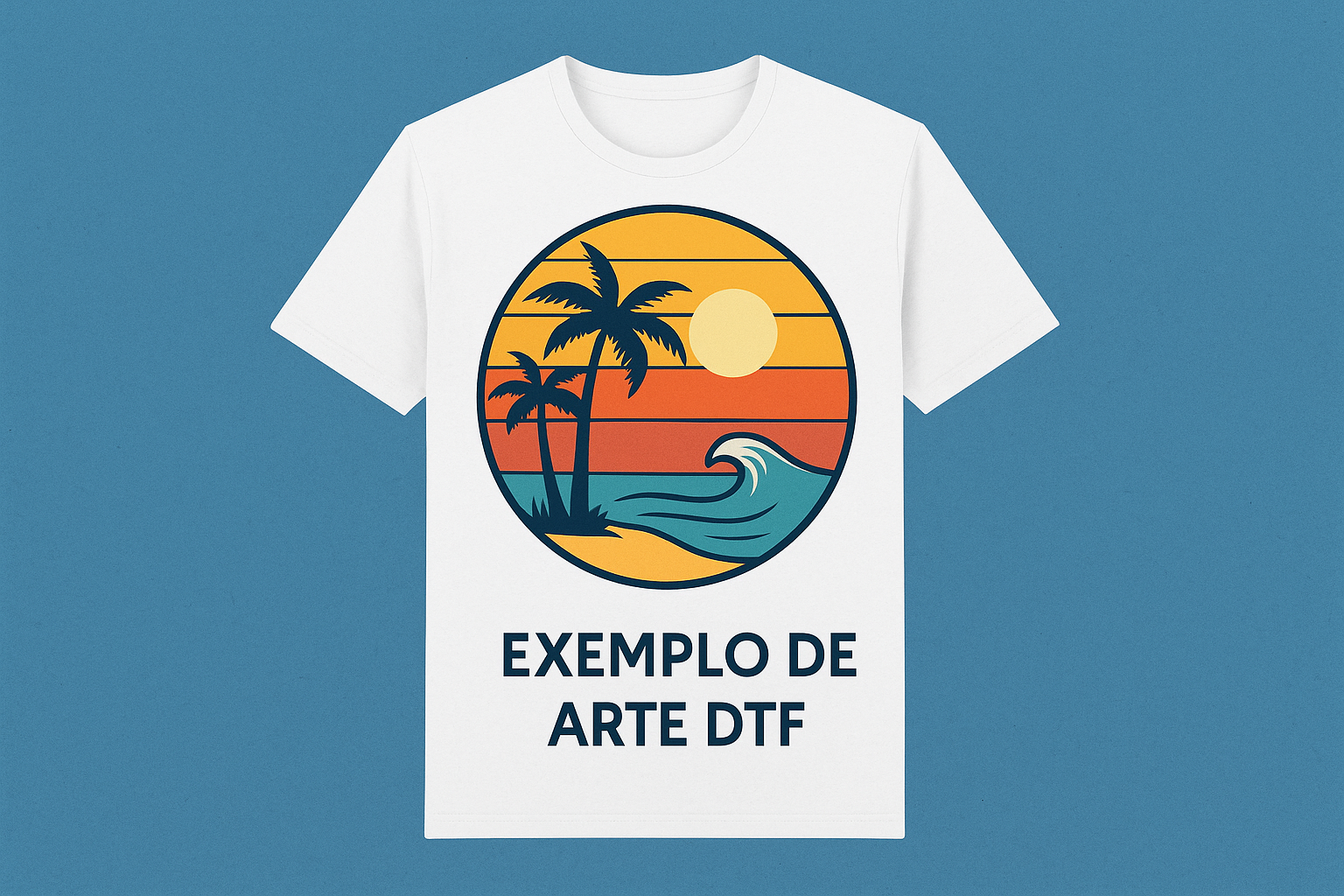 Exemplo de arte para impressão DTF